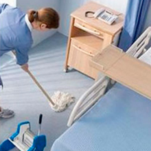 limpieza en hospital